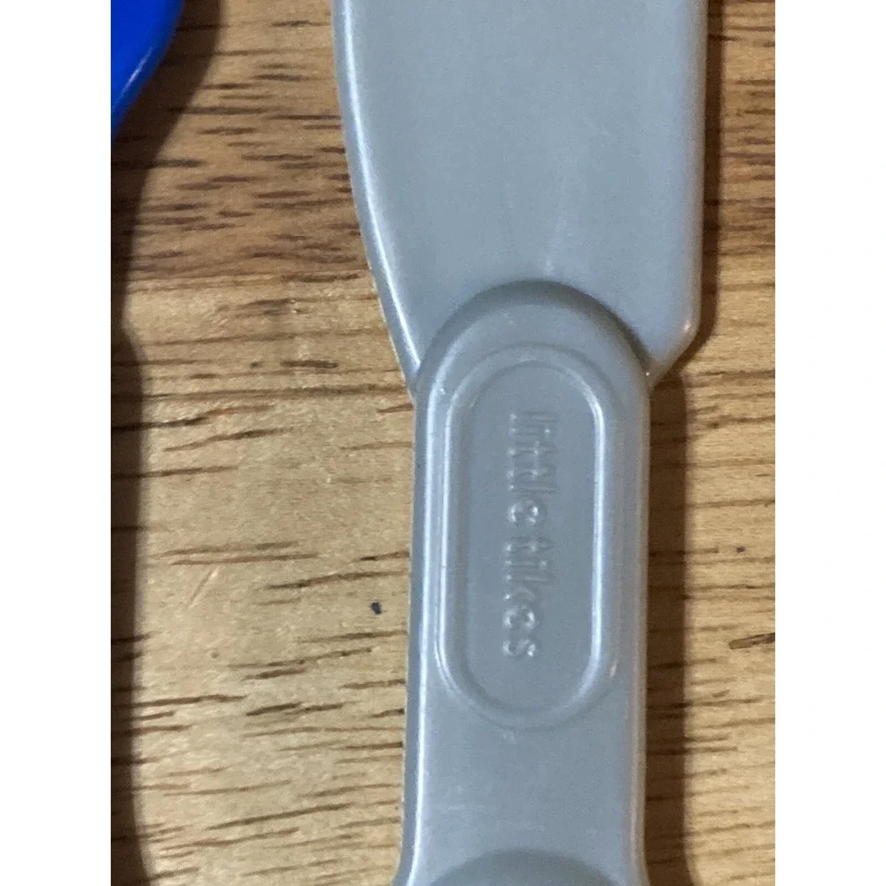 Little Tikes Blue & Silver Gray Plastic Flatware Fork Knife Replacements Parts